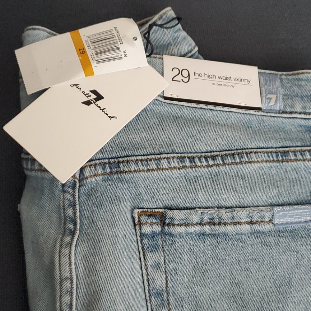 High waist skinny 7 jeans